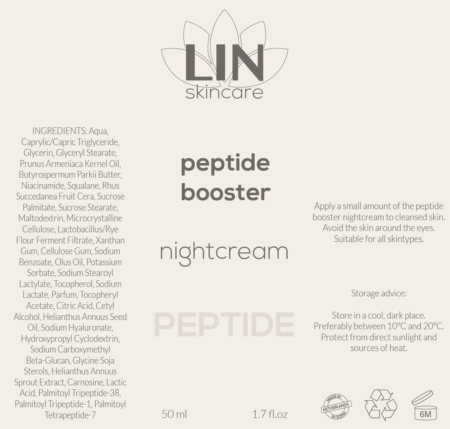 LIN Skincare Peptide Booster Nachtcrème